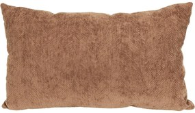 Chenille Warm Brown párna, 30 x 50 cm