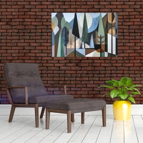 Kép - Természetes geometriai absztrakció II. (90x60 cm)