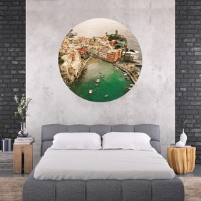 PIPPER. Textil kör alakú falmatrica "Cinque Terre – Olaszország" Méret: 100cm