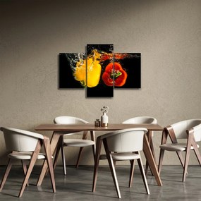 Kép - paprika a vízben (90x60 cm)