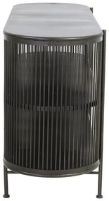 Fekete fém alacsony komód 149x80 cm Yinthe - Light &amp; Living