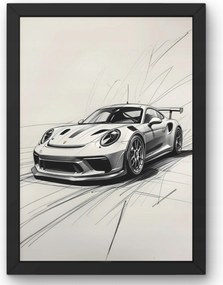 Porsche GT3 Rs Sketch poszter