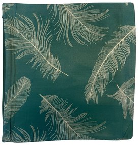 Dekoratív párnahuzat 45x45cm tollak zöld TiaHome