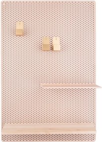 Perky homokbarna fém falitábla, 34,5 x 52,5 cm - PT LIVING