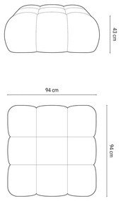 Narancssárga buklé moduláris lábtartó Bellis – Micadoni Home
