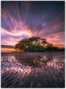 Poszterek 100x135 Gyönyörű lila tájkép