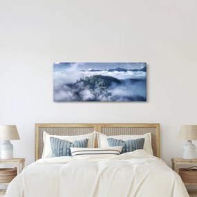 Egy erdő képe a ködben (120x50 cm)