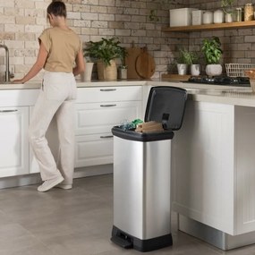 Curver DECO BIN pedálos kuka, 23 + 23 l