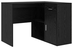 Sarok íróasztal Fekete tölgy 102x88x75 cm Forgácslap