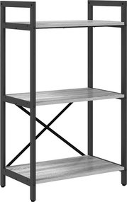 vidaXL Könyvespolc Szürke Sonoma 56 x 34 x 96 cm Faanyag