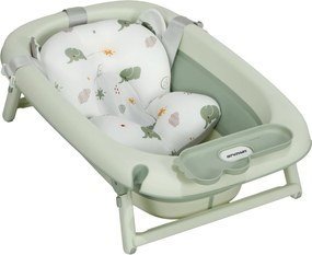 AIYAPLAY Összecsukható Baba Fürdőkádfedéllel, Összecsukható Baba Fürdőkád Állvánnyal, Csúszásmentes Baba Fürdőkád, Fürdőmedence, Zuhanytálca 0-3 Éves