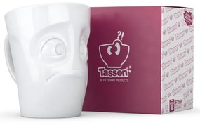 Fehér 'tanácstalan' porcelánbögre - 58products