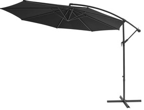 Froso függő napernyő, fekete