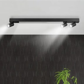 LED Mennyezeti lámpa PÁRIZS LED/24W/230V + 3xGU10/10W fekete
