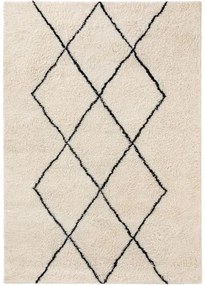 Gyapjú szőnyeg Berber krém 80x150 cm