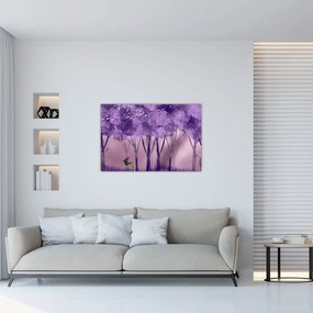 Kép - Szarvasok egy varázslatos erdőben (90x60 cm)