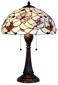 Tiffany asztali lámpa Lila Ø 41x60 cm