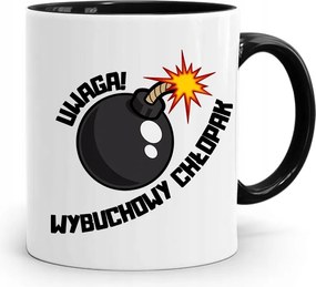 Fekete Bögre Fiúnak Robbanékony Fiú nyomott mintával