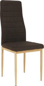 Szék, sötétbarna szövet/bükk, COLETA NOVA
