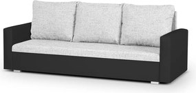 LEO Háromszemélyes kinyitható kanapé Ezüst/fekete