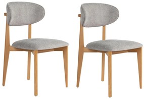 Lionte Grey and Light Oak étkezőszék szett, 2 db