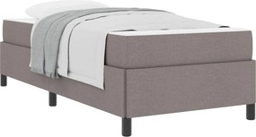 vidaXL Boxrugós ágy Tópszínű 80 x 200 cm szövet