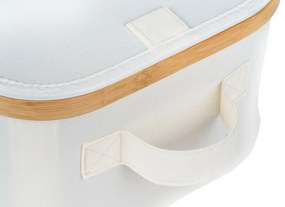 G21 tárolódoboz 30 x 15 x 15 cm, bambusz, fedéllel, bézs