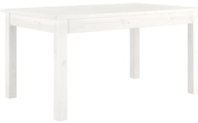 Fehér tömör fenyőfa dohányzóasztal 80 x 50 x 40 cm