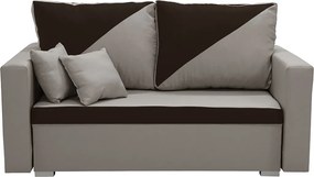 ASTRA2 Kétszemélyes kinyitható kanapé Világosbarna/sötétbarna