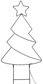 Solight 1V290 - LED kültéri karácsonyi dekoráció, 85xLED/3xAA, IP44, meleg fényű karácsonyfa