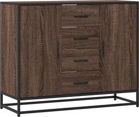 vidaXL barna tölgy színű szerelt fa tálalószekrény 92 x 35 x 76 cm