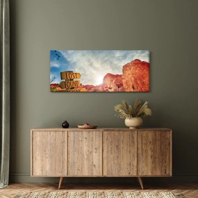 Mutatók felirattal képe (120x50 cm)