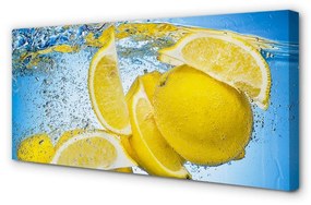 Canvas képek Lemon vízben 140x70 cm
