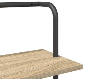 Könyvespolc sonoma tölgy 60 x 24 x 168 cm Faanyag