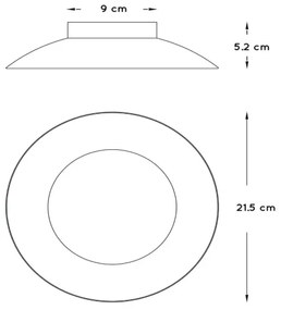 Lucide 79177/06/31 - LED mennyezeti lámpa FOSKAL LED/6W/230V 21,5 cm fehér