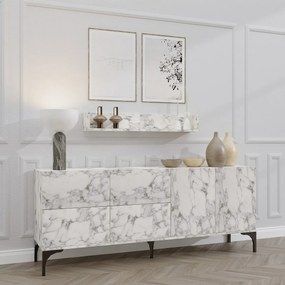 Szekrény polcokkal Stella Carrara Marble