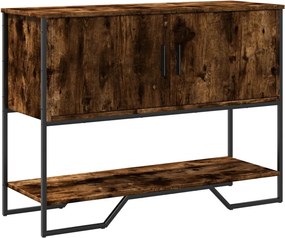 vidaXL füstös tölgy színű szerelt fa tálalóasztal 100x35x74,5 cm