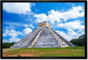 Poszterek keretben 60x40 Kukulkana piramis Mexikó