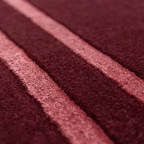 Borvörös kézi szövésű gyapjú szőnyeg 200x290 cm Gatsby – Flair Rugs