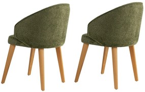 Bentley Green and Dark Oak étkezőszék szett, 2 db