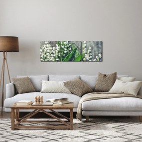 A gyöngyvirág képe (órával) (90x30 cm)