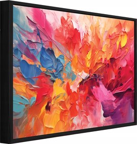 Vászonkép Fekete Keretben Absztrakt Akvarell Nappali Hálószoba 120x80