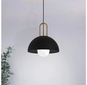 Eglo 99693 - Csillár zsinóron CALMANERA 1xE27/40W/230V fekete 99693