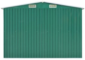 zöld horganyzott acél kerti fészer 257 x 779 x 181 cm