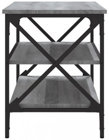 szürke sonoma színű szerelt fa TV-szekrény 80x40x50 cm