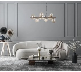 ITALUX PND-406007-10-HBR - Csillár zsinóron CANELLO 10xG9/5W/230V réz