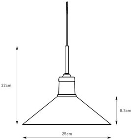 Markslöjd 108867 - Csillár zsinóron VELA 1xE27/40W/230V réz/fehér