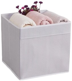 Szürke textil tárolódoboz 30x30x30 cm – Mioli Decor