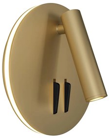 Maytoni C176-WL-01-6W-MG - LED Fali spotlámpa IOS LED/9W/230V arany