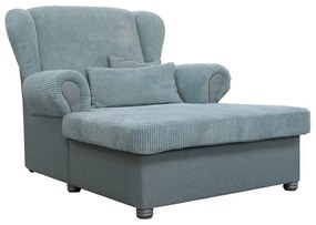 Szürkéskék kordbársony heverő Lord – Ropez